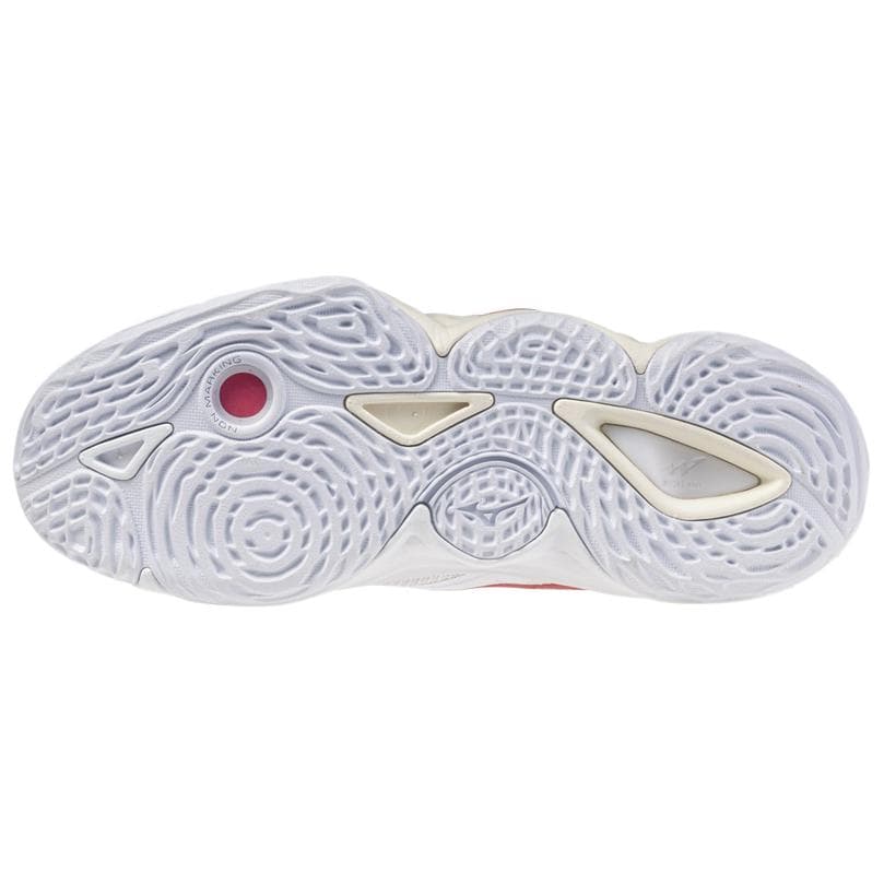 Кроссовки Mizuno WAVE MOMENTUM ELITE Поддержка Волейбольные кроссовки Women's White Красный - изображение 5