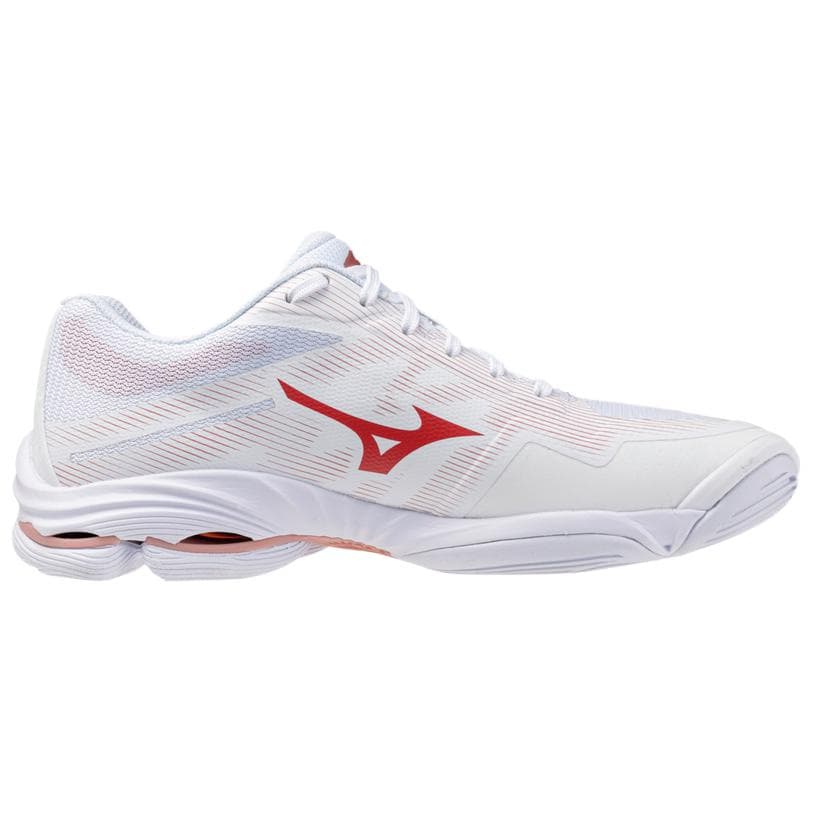 Кроссовки Кроссовки для волейбола Mizuno Wave Lightning Женские Белые Красные - изображение 2