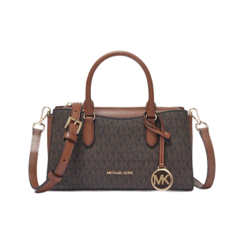 Сумка MICHAEL KORS Искусственная кожа Сумка Маленькая Женская Темно-коричневая и Желтково-коричневая - изображение 1