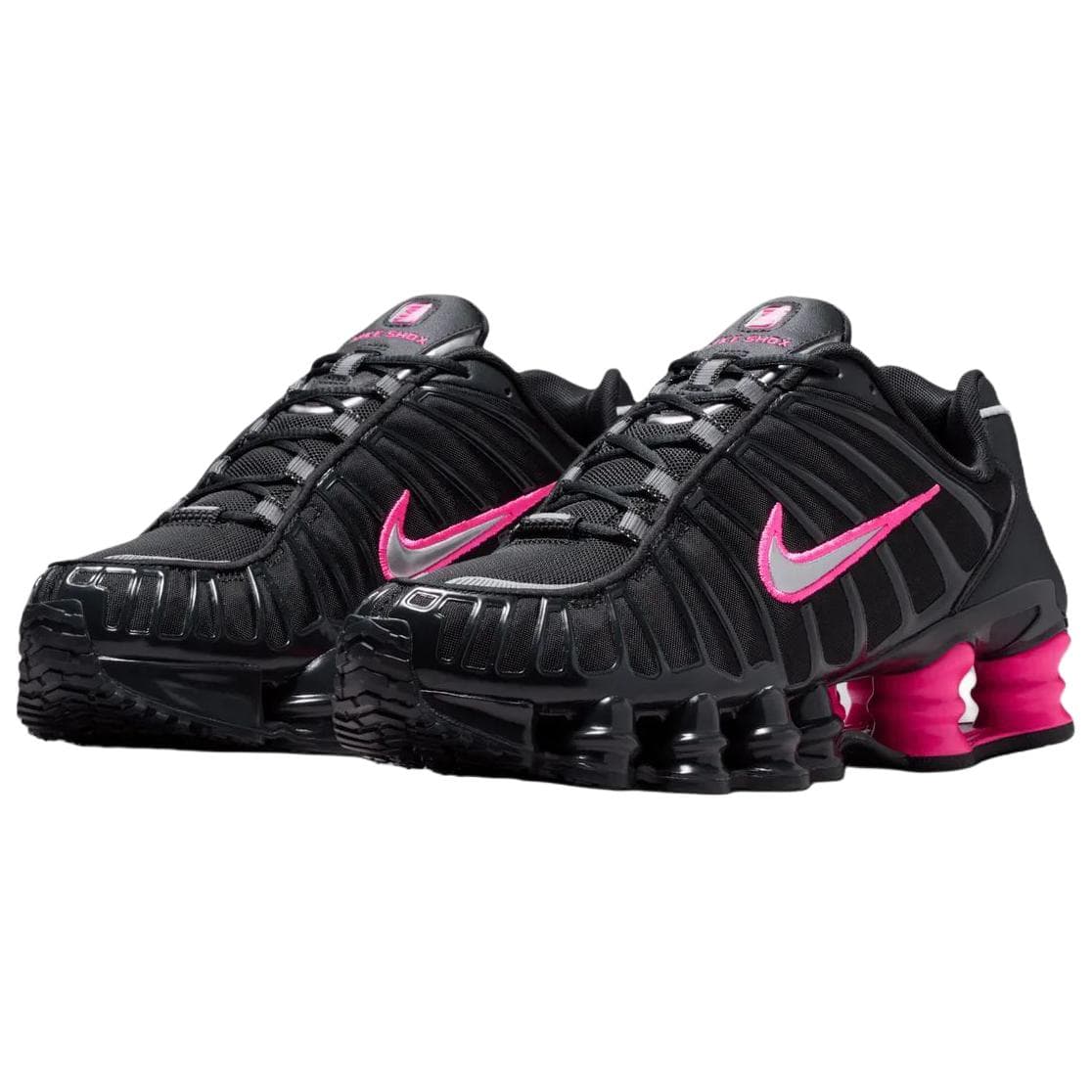Кроссовки NIKE Shox TL Беговые кроссовки Женские Черно-розовый - изображение 3