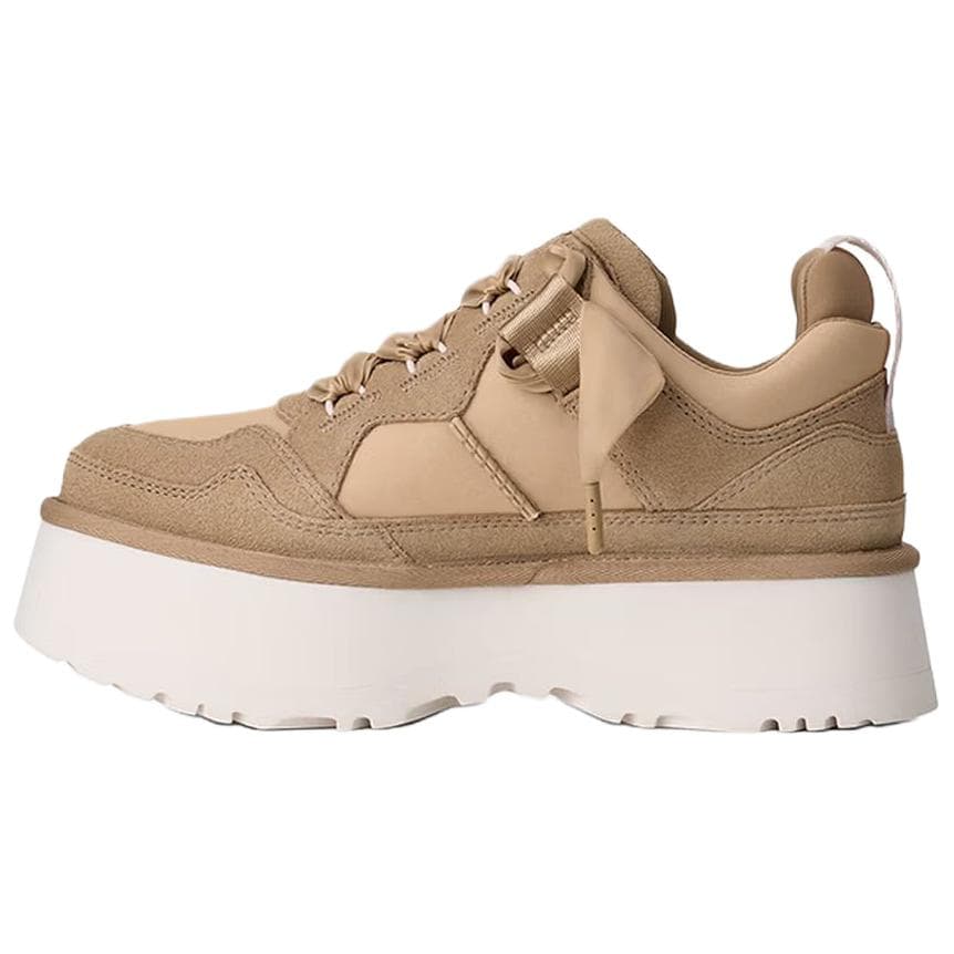 Кроссовки UGG Astromel Merlin Спилок Коровья Низкий Топ Повседневная Обувь Женская Горчичный - изображение 2