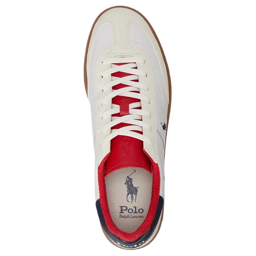 Кроссовки Polo Ralph Lauren Bedford Кожа Искусственная замша Низкие кеды для скейтбординга Мужские Белые - изображение 4