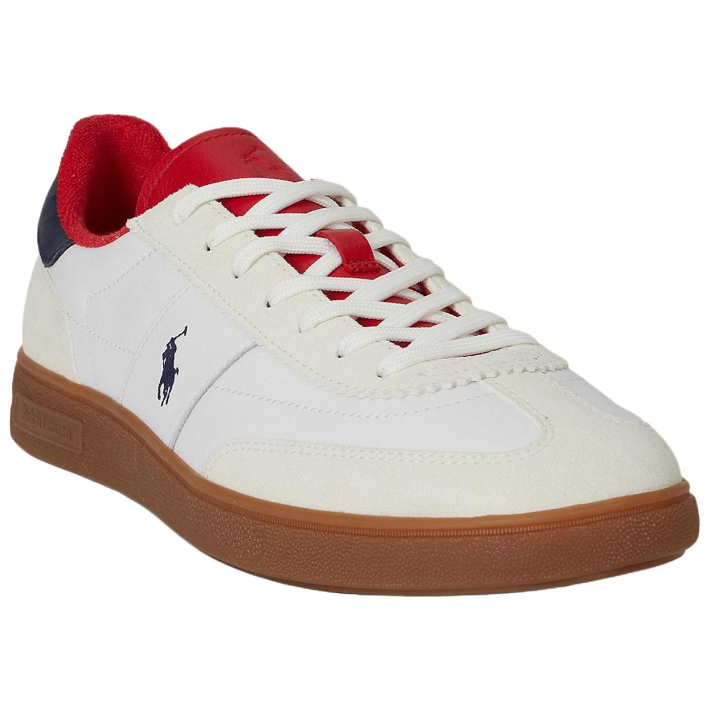 Кроссовки Polo Ralph Lauren Bedford Кожа Искусственная замша Низкие кеды для скейтбординга Мужские Белые - изображение 3