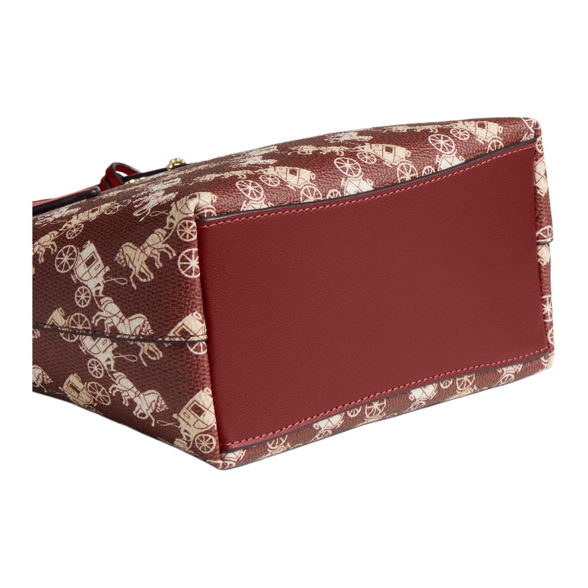 Сумка Coach Городской Искусственная кожа Тоут Сумки Мини-версия Женские RUBY RED - изображение 5