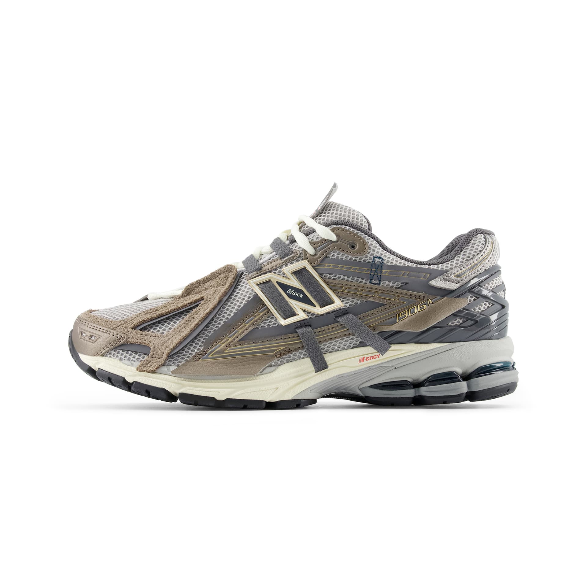 Кроссовки New Balance 1906 Дышащий Low Топ Массивные кроссовки Унисекс - изображение 1