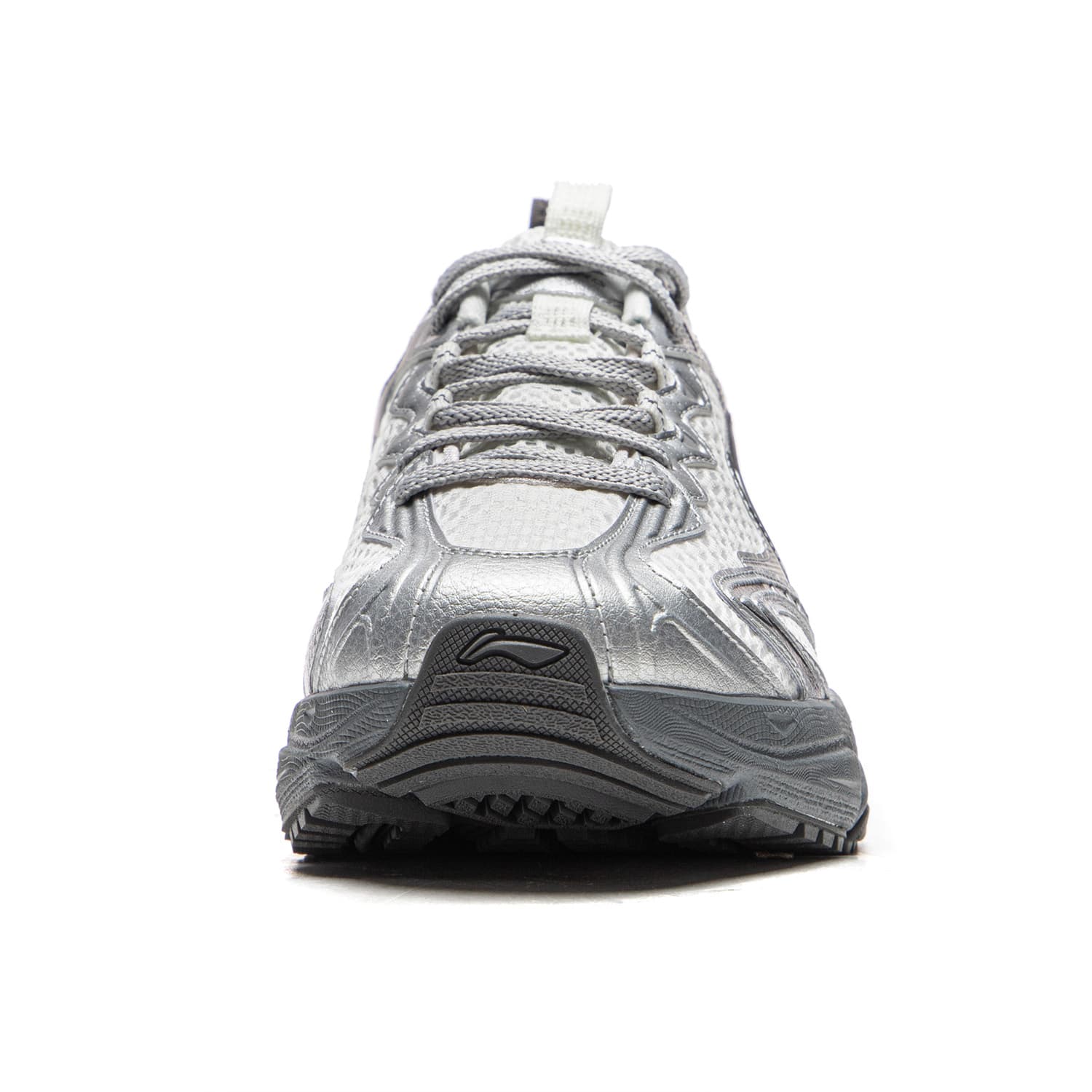 Кроссовки для бега Li NING Carefree V3 Дышащий визуально увеличивает рост Oтскок Low Топ Беговые кроссовки Women's White Серебряный - изображение 6