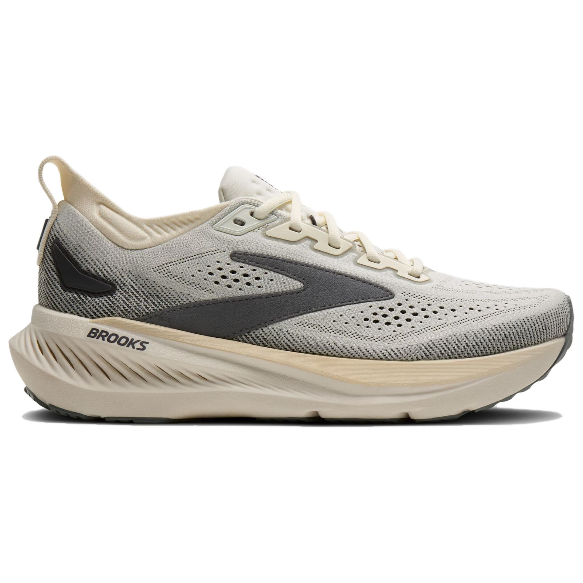 Кроссовки для бега Brooks GLYCERIN 23 Удобный Дышащий Поддержка Оболочка Дышащий Поддержка Оболочка Беговые кроссовки Мужской Бежево-серый - изображение 2