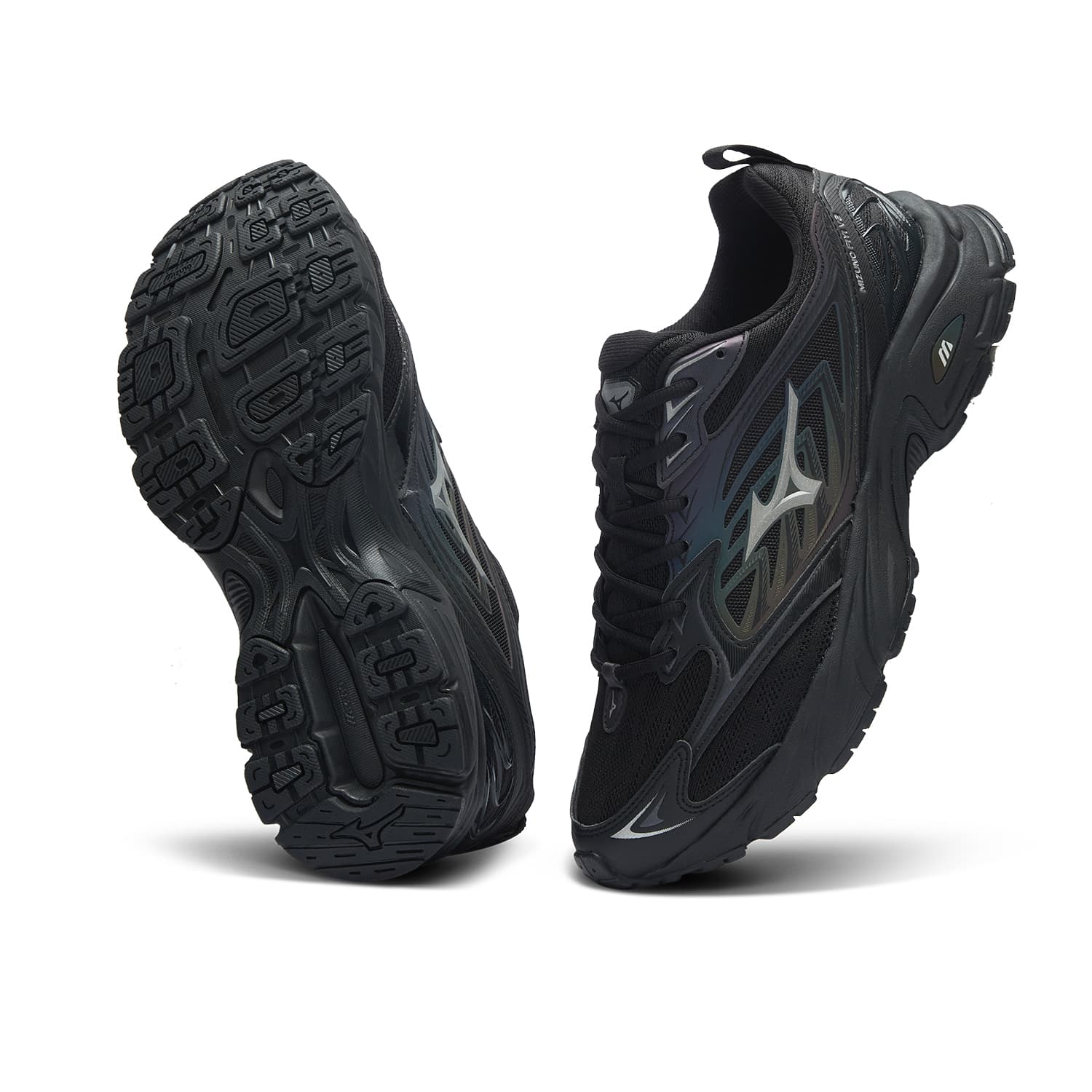 Кроссовки для бега Mizuno FIYI V2 Текстиль Синтетическая кожа Низкие кроссовки для бега Унисекс Черные - изображение 4