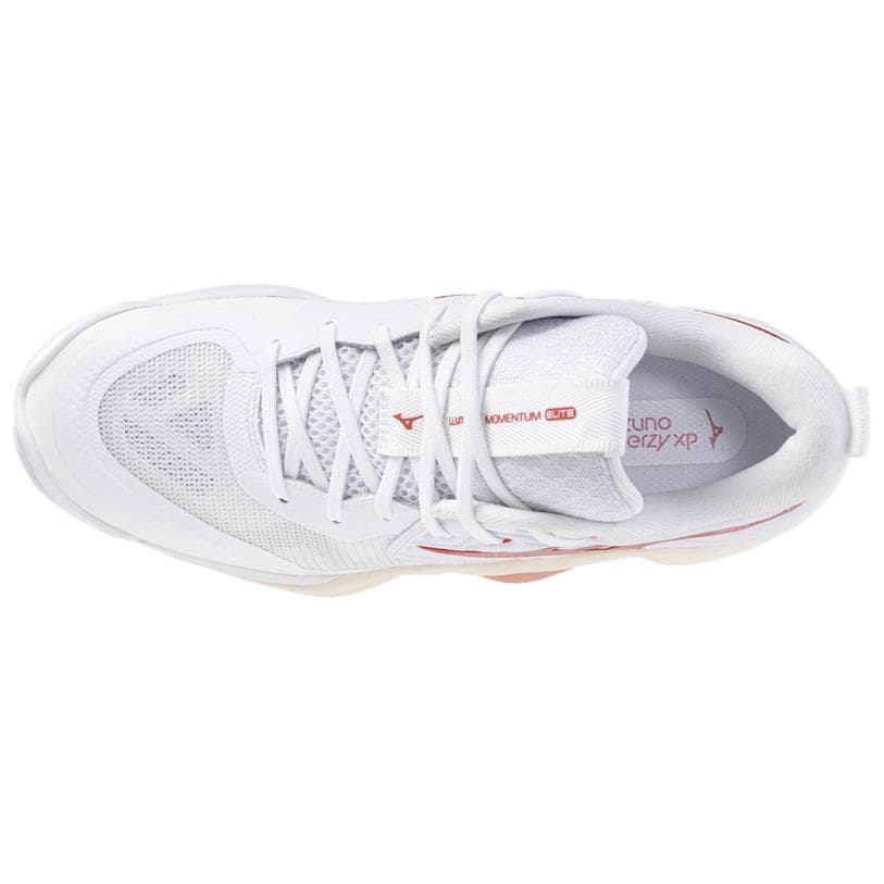 Кроссовки Mizuno WAVE MOMENTUM ELITE Поддержка Волейбольные кроссовки Women's White Красный - изображение 3
