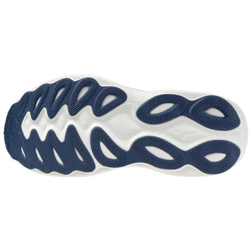 Кроссовки для бега Mizuno WAVE SKY 9 Дышащие Отскок Повседневные Беговые Кроссовки Мужские Серый Белый - изображение 5