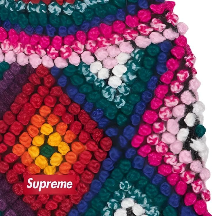 Шапка Supreme Шерстяная смесь Шапка-бини Унисекс Коричневый Многоцветный - изображение 2