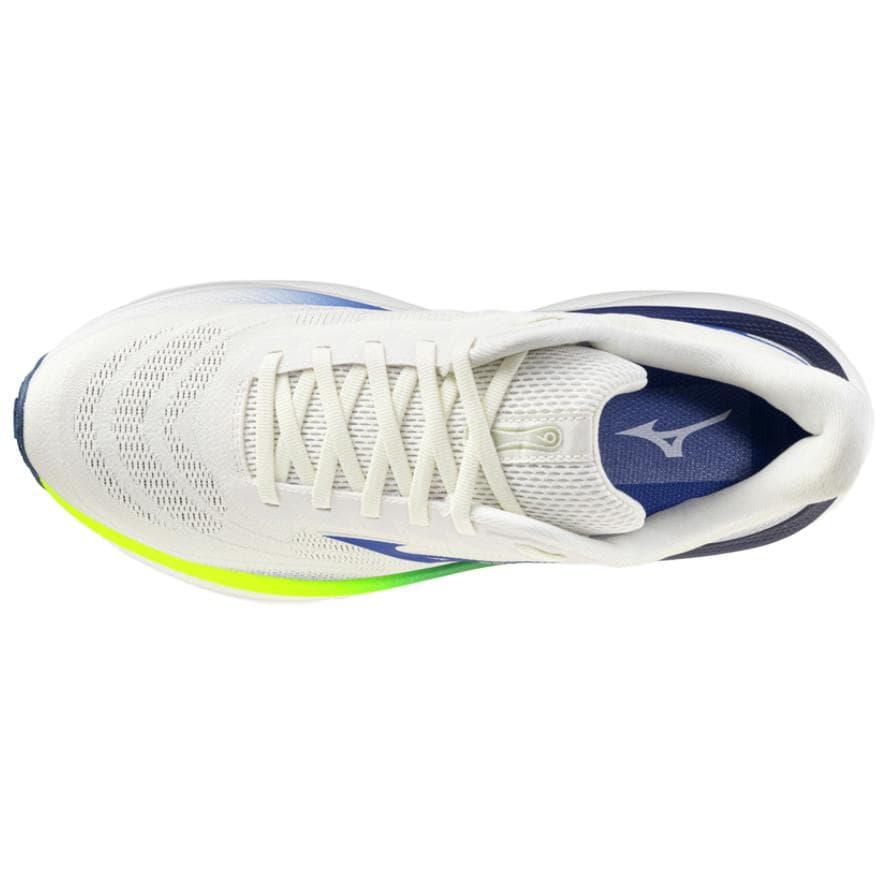 Кроссовки для бега Mizuno WAVE SKY 9 Дышащие Отскок Повседневные Беговые Кроссовки Мужские Серый Белый - изображение 3