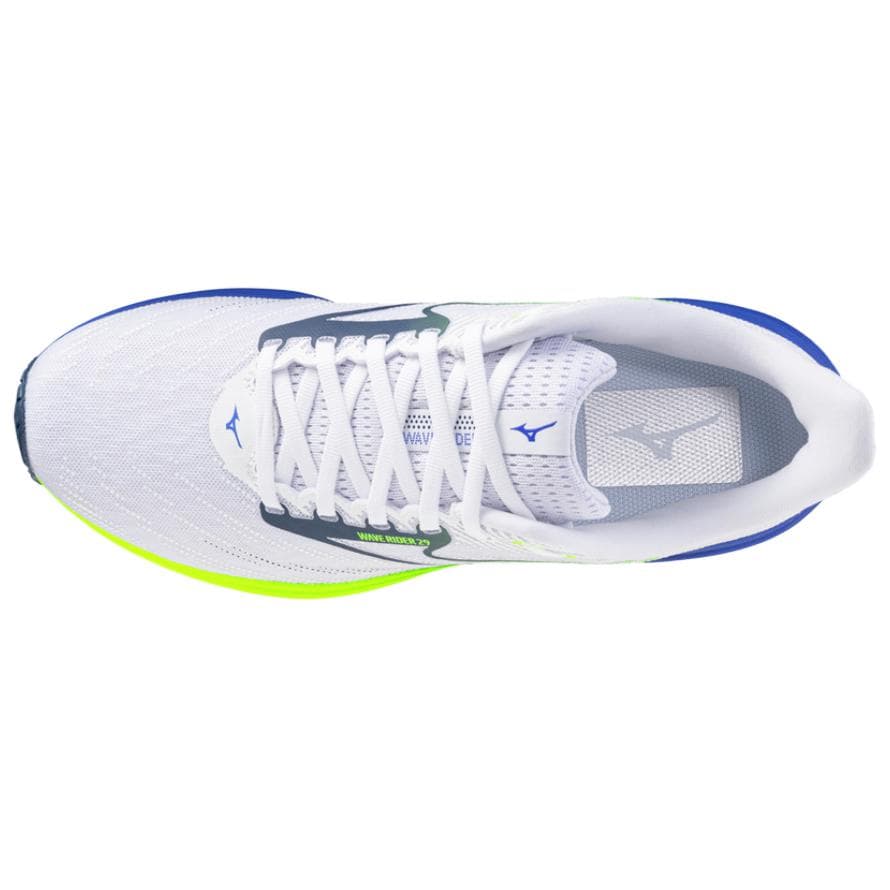 Кроссовки для бега Mizuno WAVE RIDER 29 Повседневные беговые кроссовки Мужские Белые - изображение 3