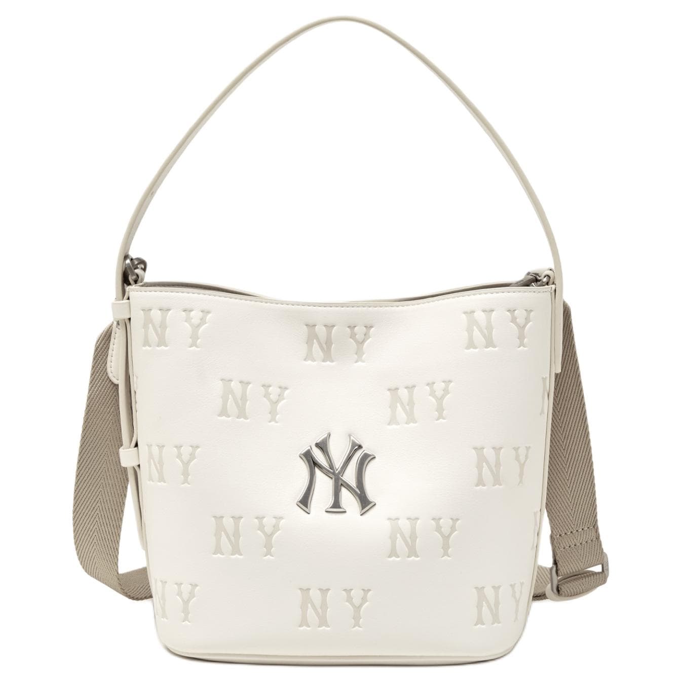 Сумка MLB New York Yankees Полиуретан Сплавленный с Полиэстером Унисекс Кремовая Текстура Сумка - изображение 1
