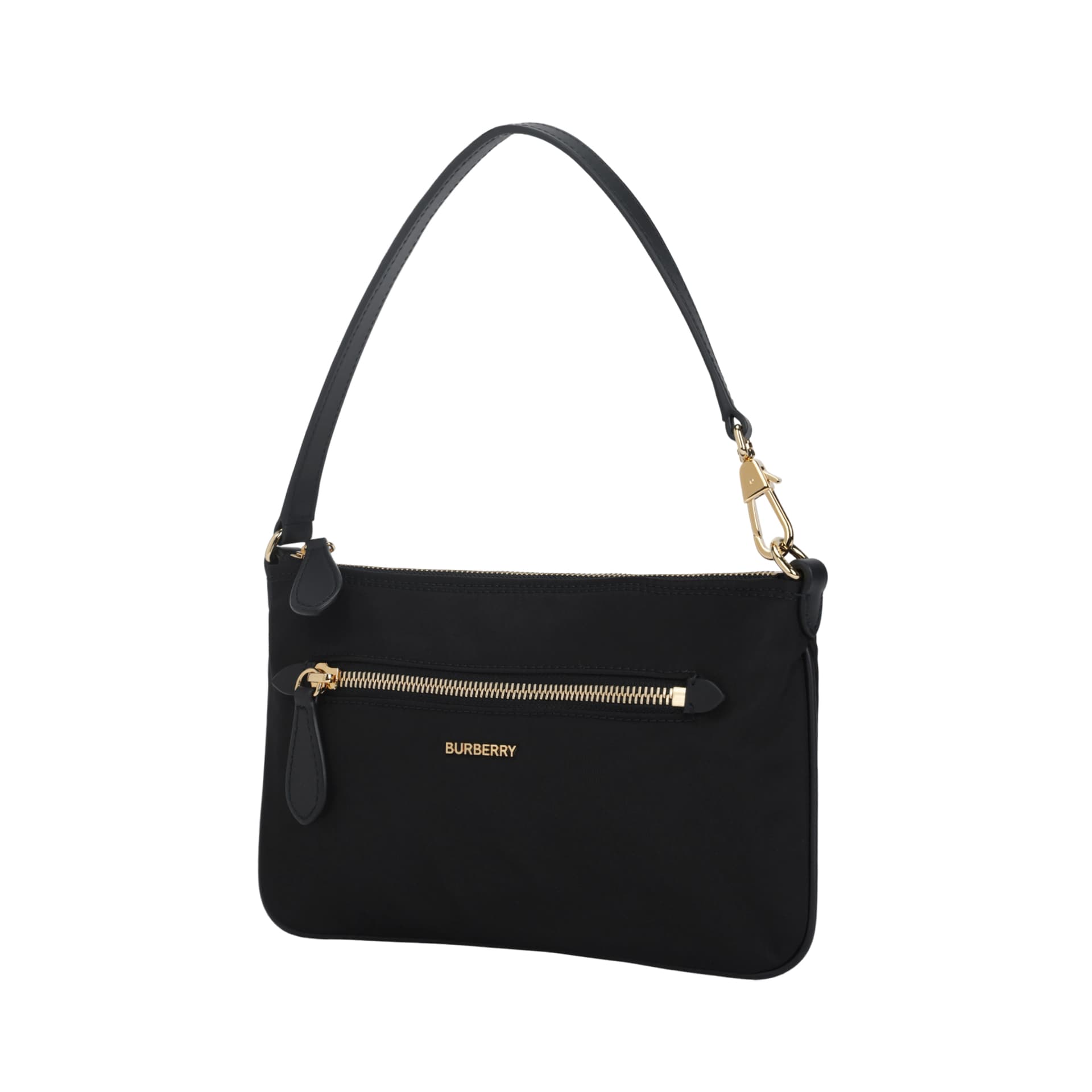 Мини-сумка Burberry Nylon Zip Pouch Leather Top Handle Zip Closure Exterior Zip Pocket - изображение 7