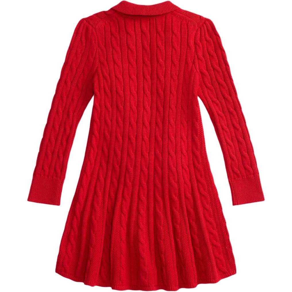 Платье Polo Ralph Lauren из коллекции 2026 New Year красное для детей 3-7 лет - изображение 2
