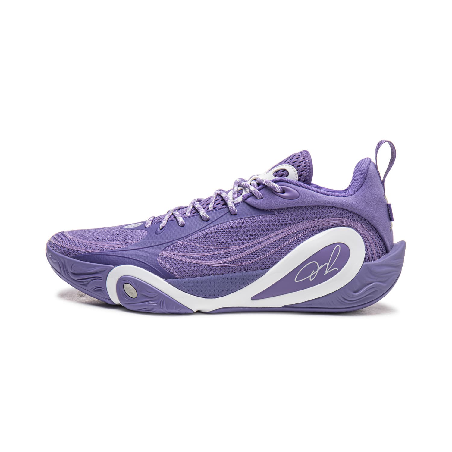 Кроссовки для баскетбола Li NING DLO 1 Амортизация Противоскользящие Отскок Сцепление Низкие Баскетбольные Кроссовки Мужские Фиолетовые Bell - изображение 1