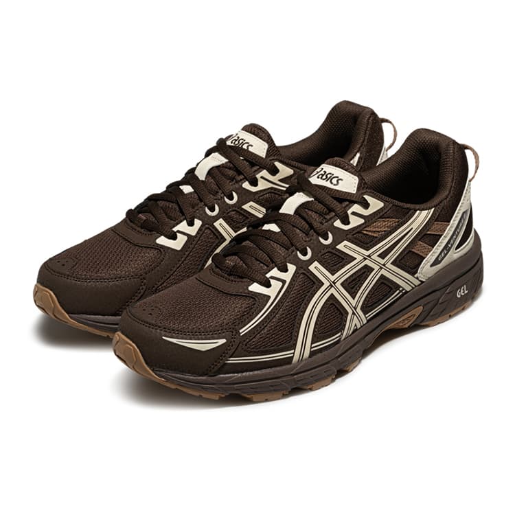 Кроссовки ASICS Гель VENTURE 6 Ткань Амортизация Устойчивость к истиранию Дышащая Низкий Верх Повседневная Обувь Унисекс - изображение 3