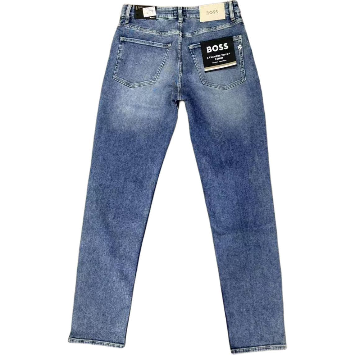 Штаны Hugo Boss Blue Men's Jeans Hugo Boss Синий Мужской Джинсы - изображение 2