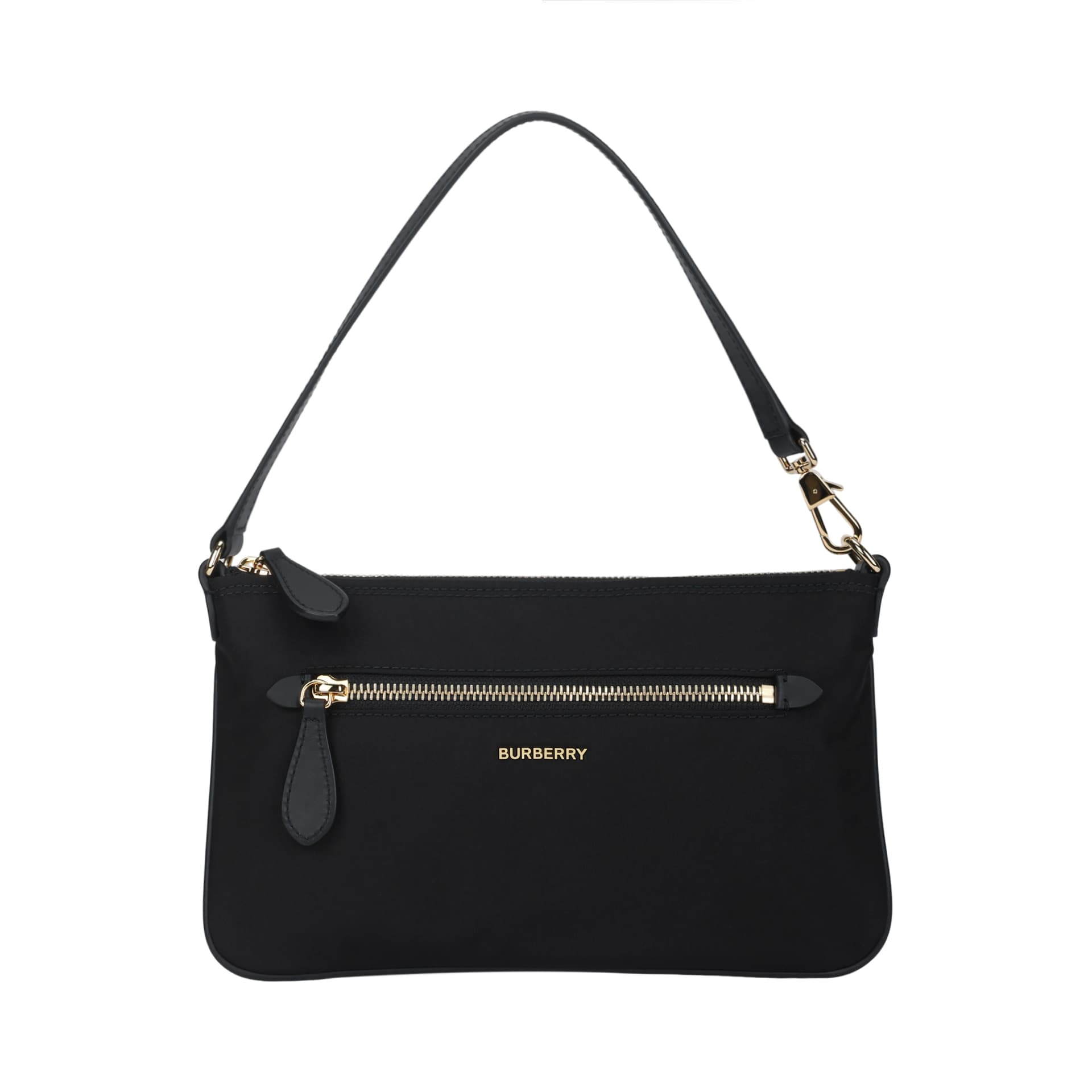 Мини-сумка Burberry Nylon Zip Pouch Leather Top Handle Zip Closure Exterior Zip Pocket - изображение 6
