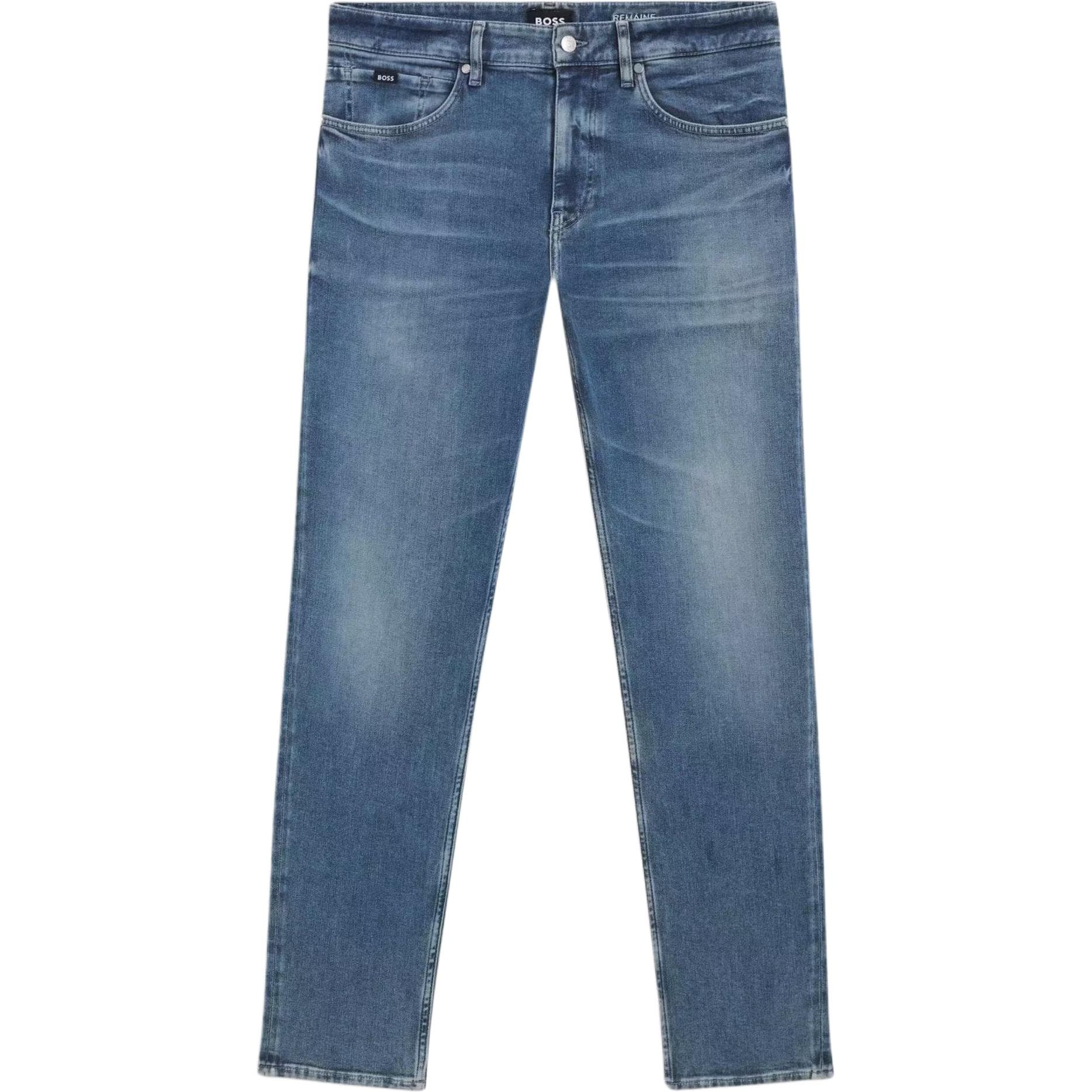 Штаны Hugo Boss Blue Men's Jeans Hugo Boss Синий Мужской Джинсы - изображение 1