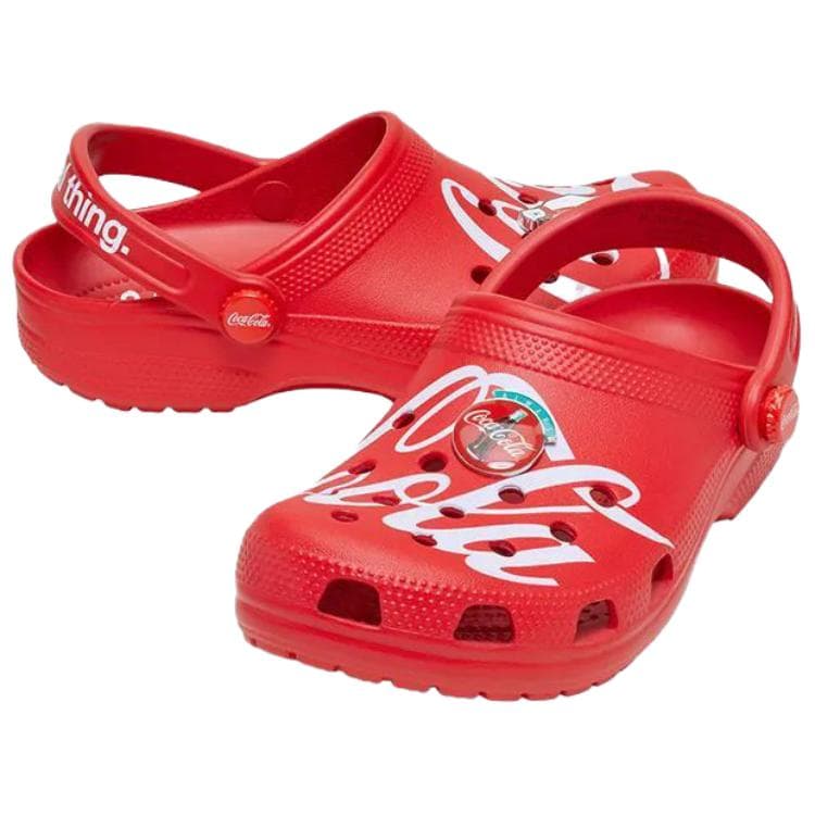 Сабо Crocs x Coca Cola Классические Сабо из Резины Женские Красные - изображение 4