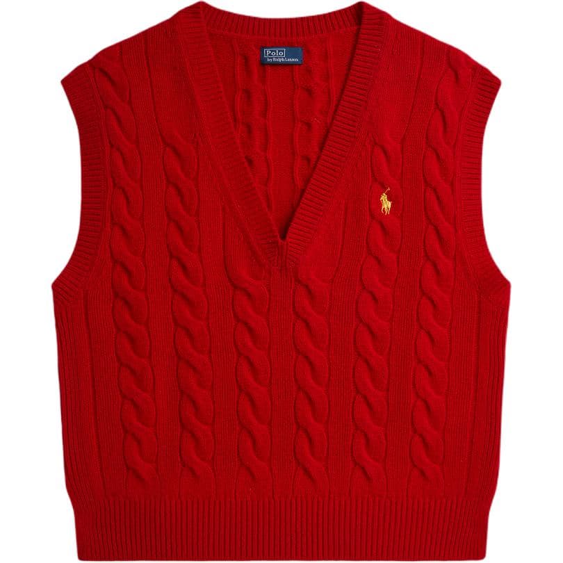Polo Ralph Lauren 2026 New Year Collection Жилет Прямой крой Версия Женские Красный - изображение 1
