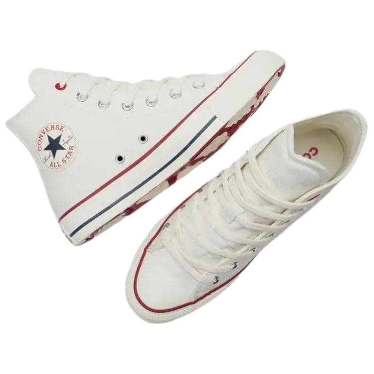 Кеды Конверс All Star High Топ Кеды Women's White Красный - изображение 4