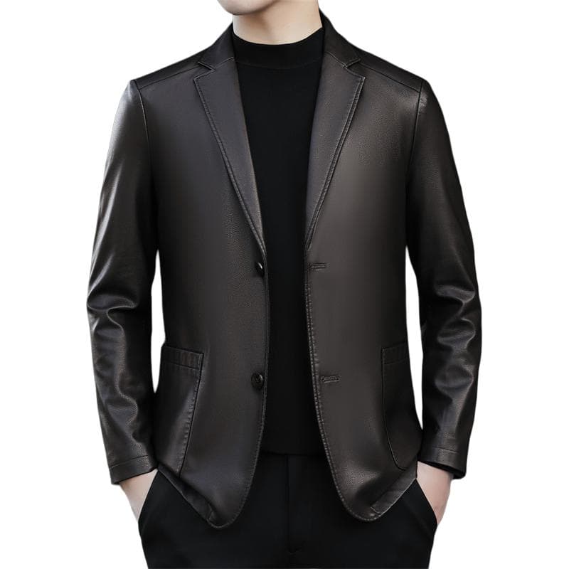Кожаная куртки PIERRE CARDIN Мужская кожаная куртка - изображение 1