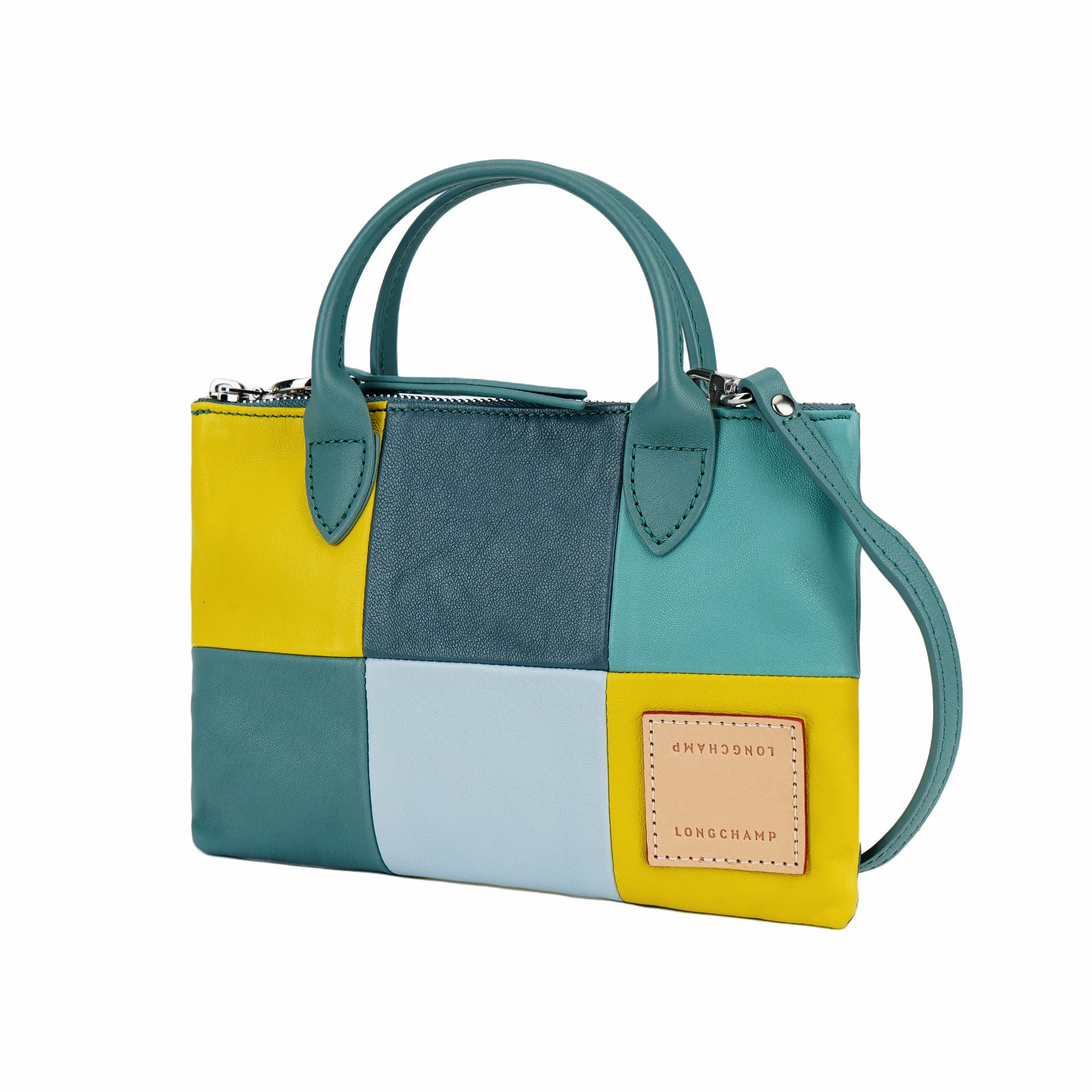 Сумка LONGCHAMP Le Pliage RE Play Metis Sheepskin Сумка через плечо Сумка Мини-версия Женская Светло-зеленая Серый - изображение 2