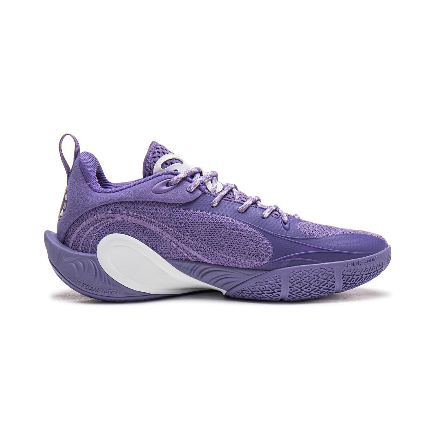 Кроссовки для баскетбола Li NING DLO 1 Амортизация Противоскользящие Отскок Сцепление Низкие Баскетбольные Кроссовки Мужские Фиолетовые Bell - изображение 2