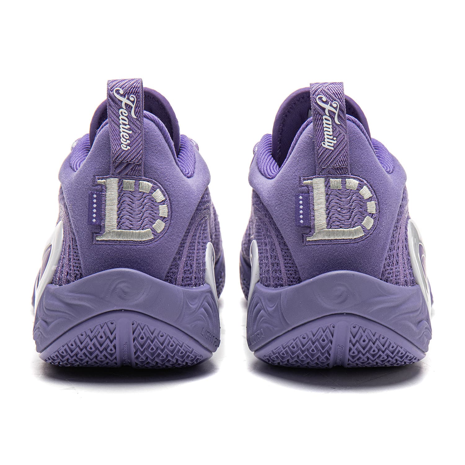 Кроссовки для баскетбола Li NING DLO 1 Амортизация Противоскользящие Отскок Сцепление Низкие Баскетбольные Кроссовки Мужские Фиолетовые Bell - изображение 4