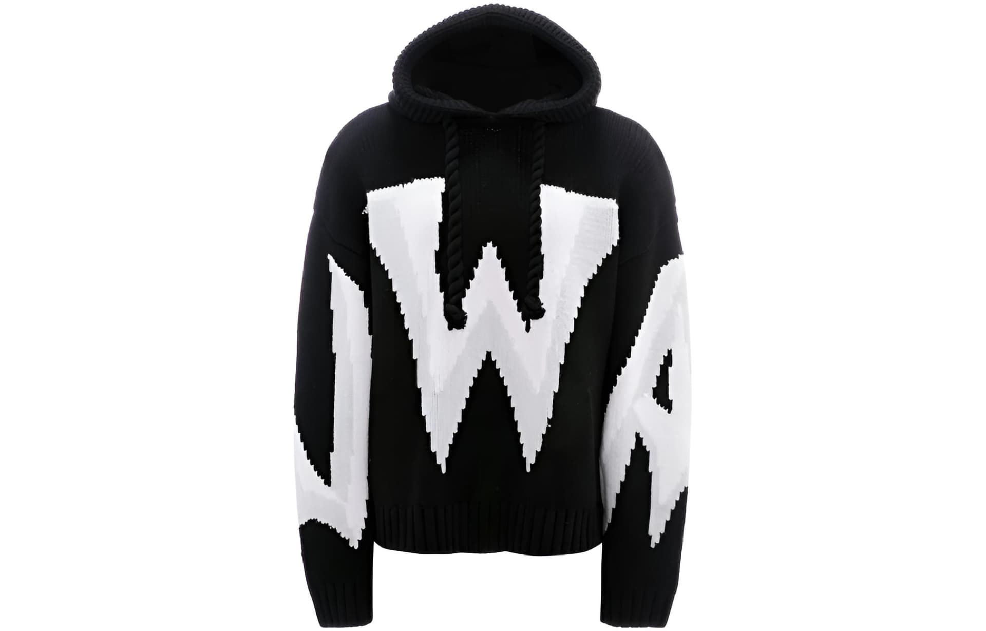 Худи JW Anderson Large Logo Wool Hoodie Black