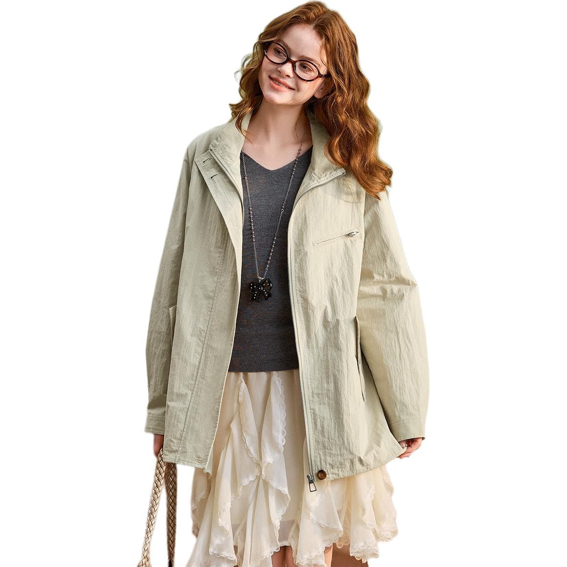 Куртка Tonlion Чай Khaki Женские Куртки - изображение 1