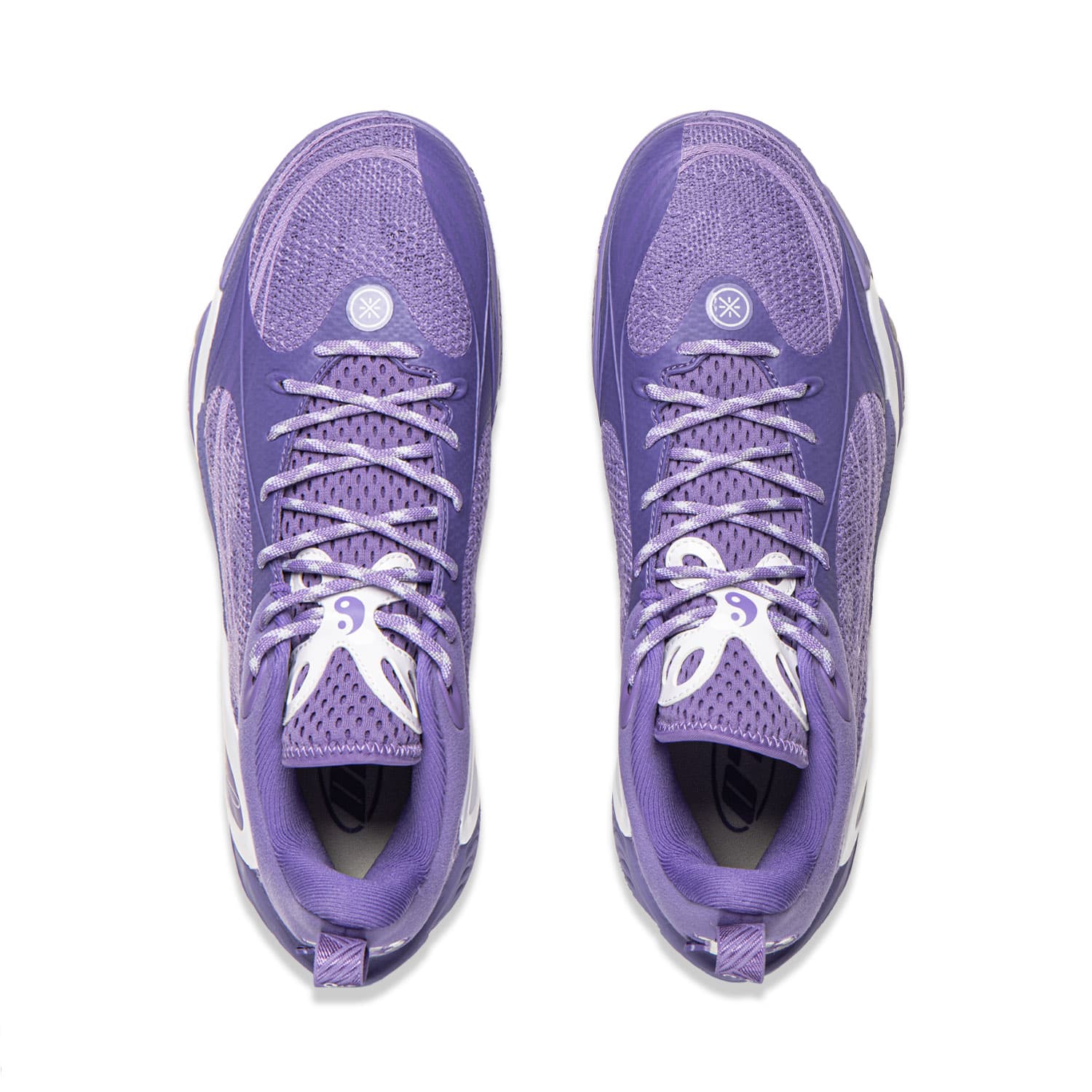 Кроссовки для баскетбола Li NING DLO 1 Амортизация Противоскользящие Отскок Сцепление Низкие Баскетбольные Кроссовки Мужские Фиолетовые Bell - изображение 3