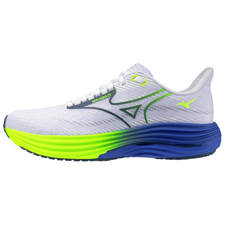 Кроссовки для бега Mizuno WAVE RIDER 29 Повседневные беговые кроссовки Мужские Белые - изображение 1