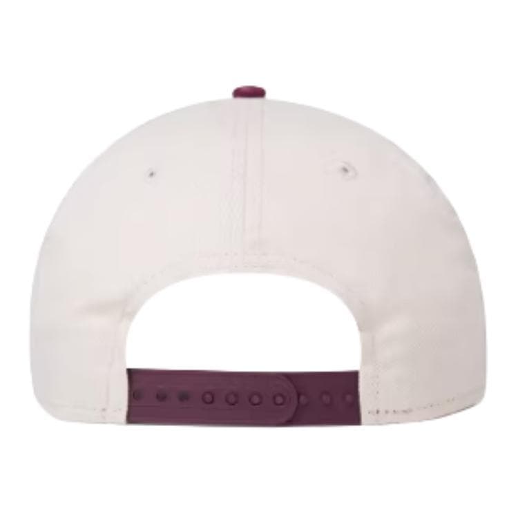 Кепка New Era Хлопковые Волокна Кепки Унисекс Бордовый Слоновая Кость - изображение 4