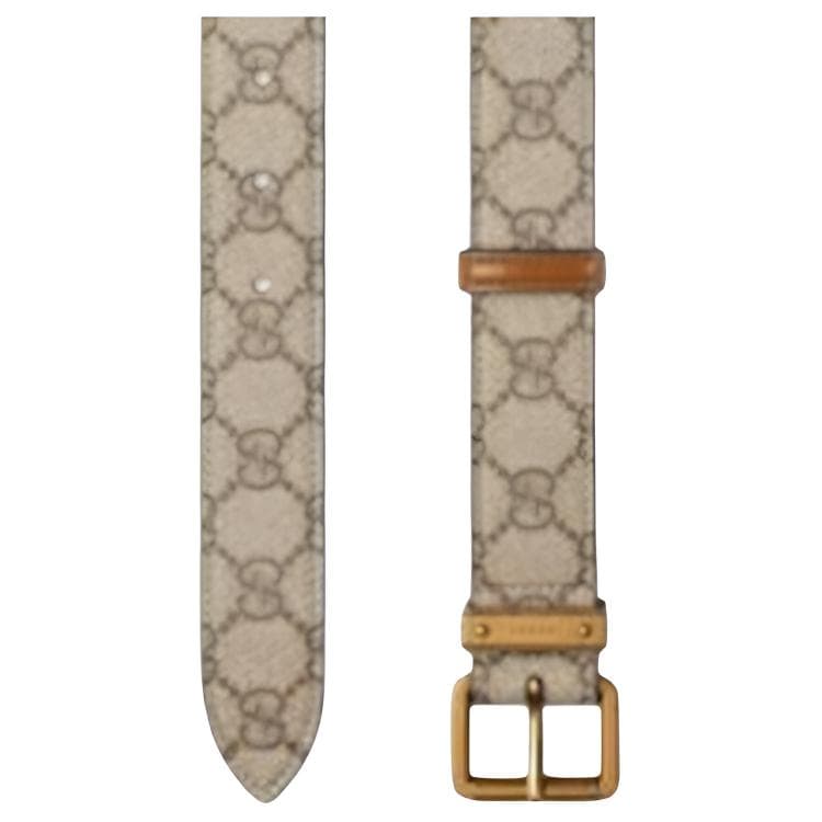 Ремень GUCCI Кожаные ремни унисекс темно-коричневый ширина 3 см - изображение 2