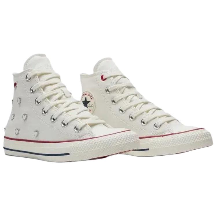 Кеды Конверс All Star High Топ Кеды Women's White Красный - изображение 3