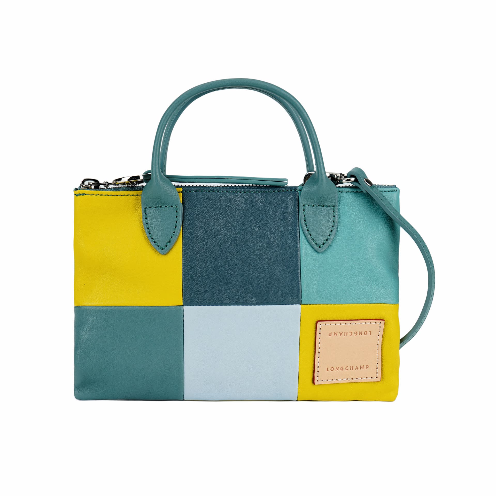 Сумка LONGCHAMP Le Pliage RE Play Metis Sheepskin Сумка через плечо Сумка Мини-версия Женская Светло-зеленая Серый - изображение 1