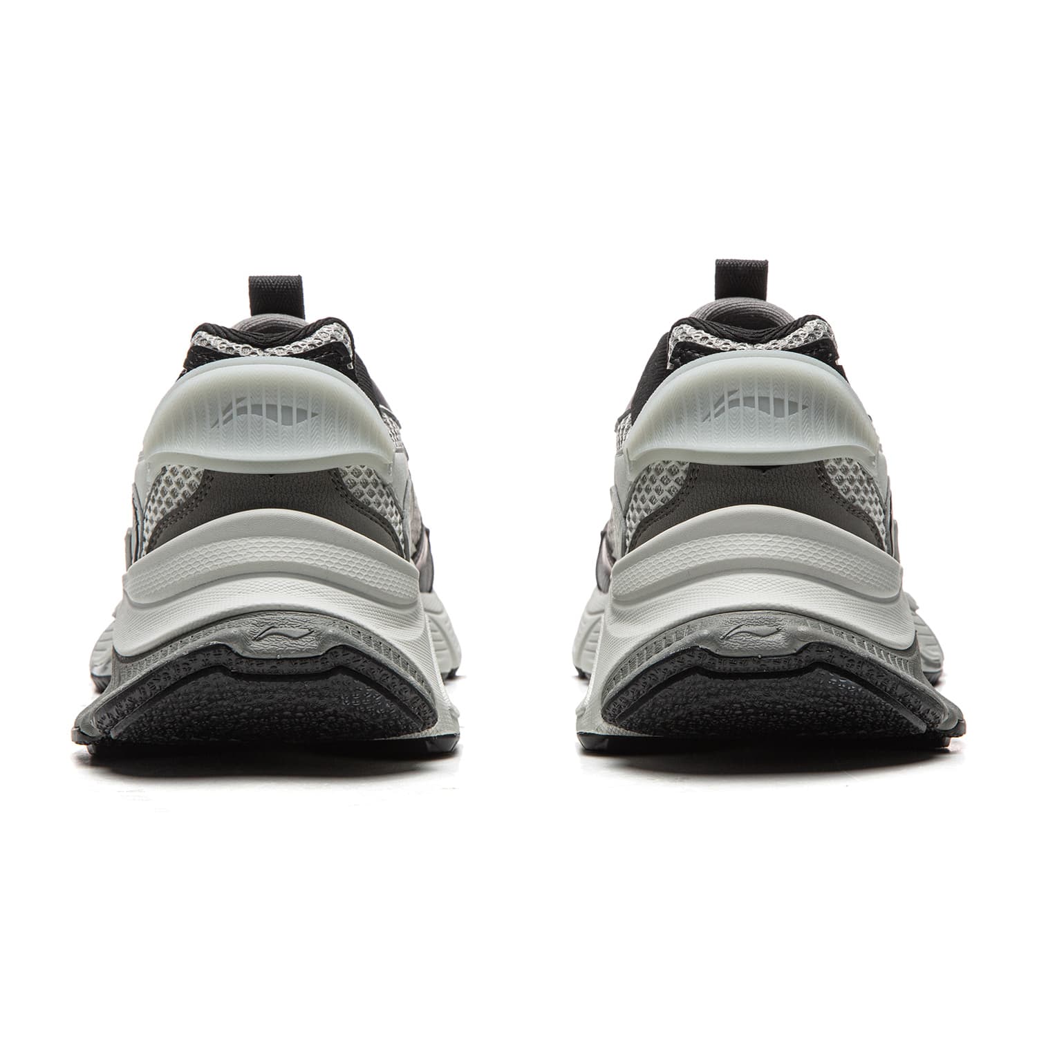 Кроссовки Li-Ning Синцзи Y2K Модный тренд Винтажный стиль Толстоподошвенные кроссовки Лоу-топы Мужской Серо-черный - изображение 5