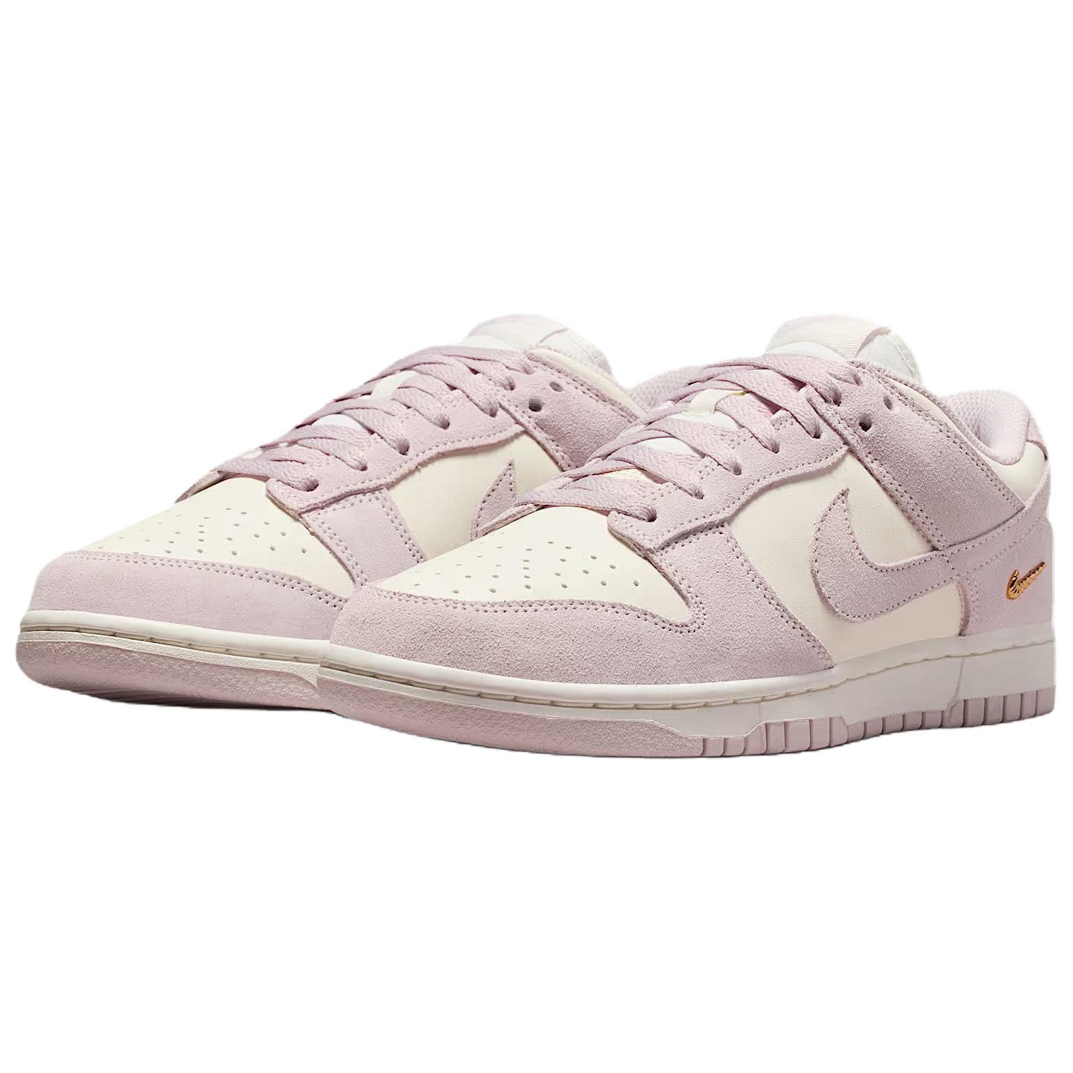 Кроссовки Nike Dunk Синтетическая кожа кожа амортизация низкий топ скейтборд обувь женский белый розовый - изображение 3