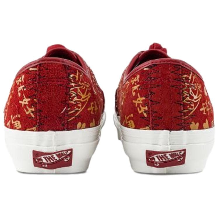 Кроссовки Vans X Bolin LX AUTHENTIC Низкие Кеды для Скейтбординга Унисекс Красные - изображение 4