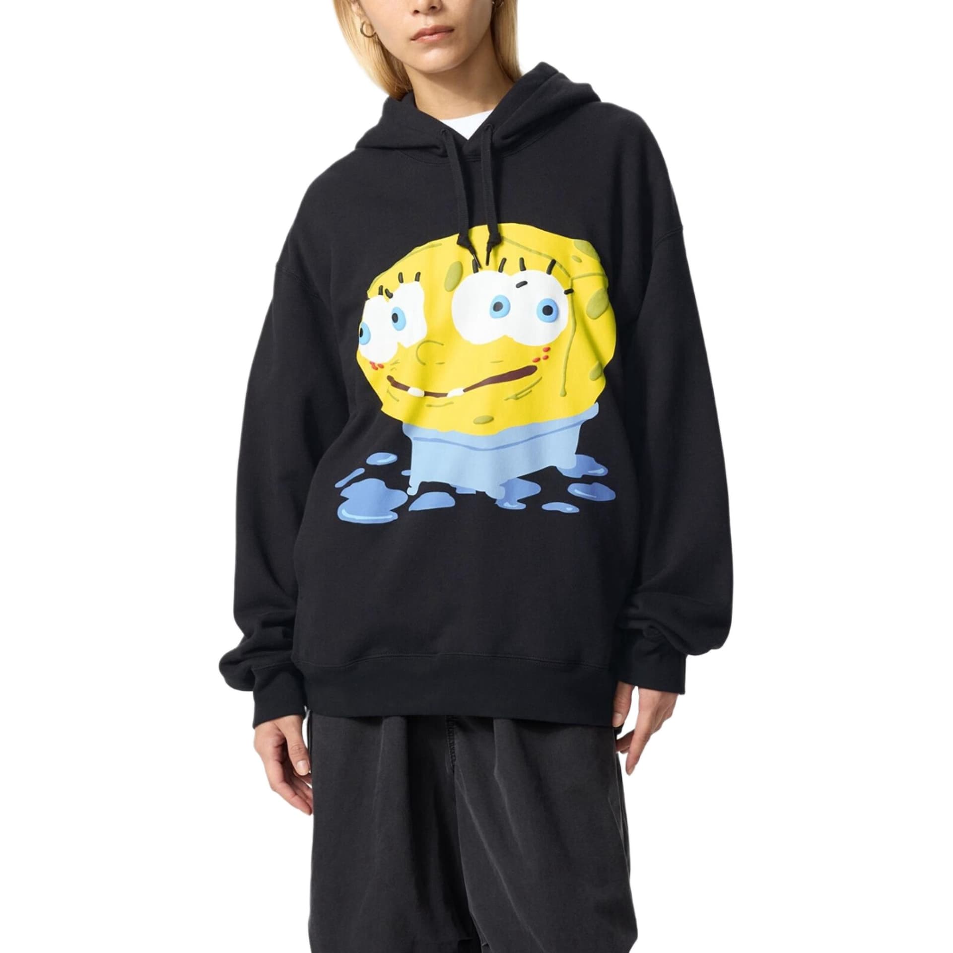 Худи UNIQLO x CPFM x SpongeBob Hoodie Black - изображение 3