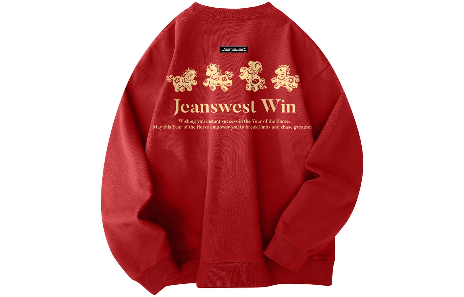 Худи JEANSWEST Красный Унисекс Толстовка - изображение 2