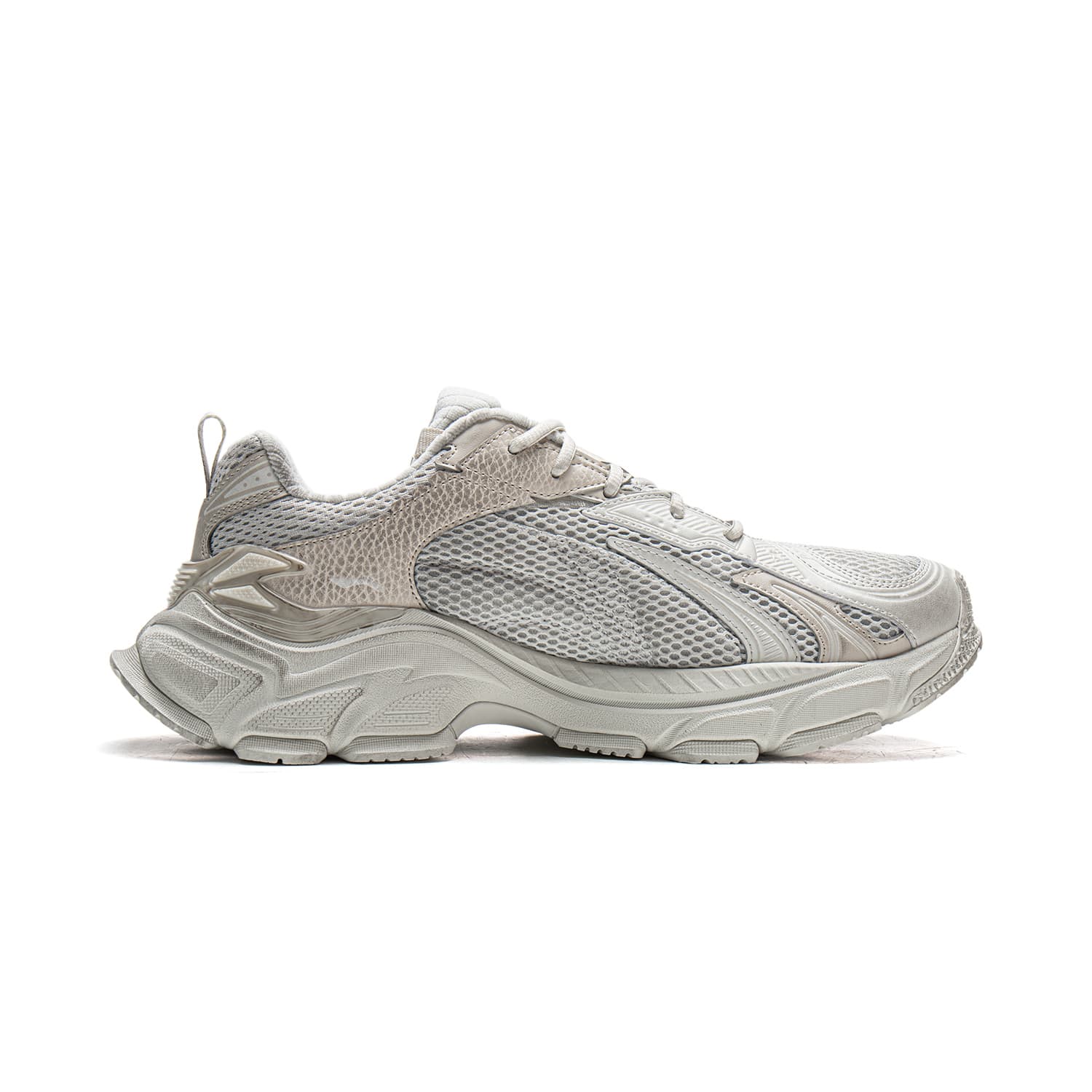 Кроссовки Li NING STARLIT L2K Low Топ Повседневная обувь Мужской Бело-серый - изображение 2