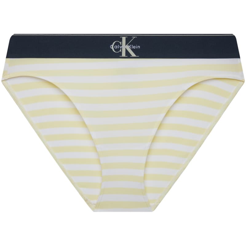 Трусы Calvin Klein 6WC Желтый Белый Полосы Женские Трусики-бикини - изображение 2