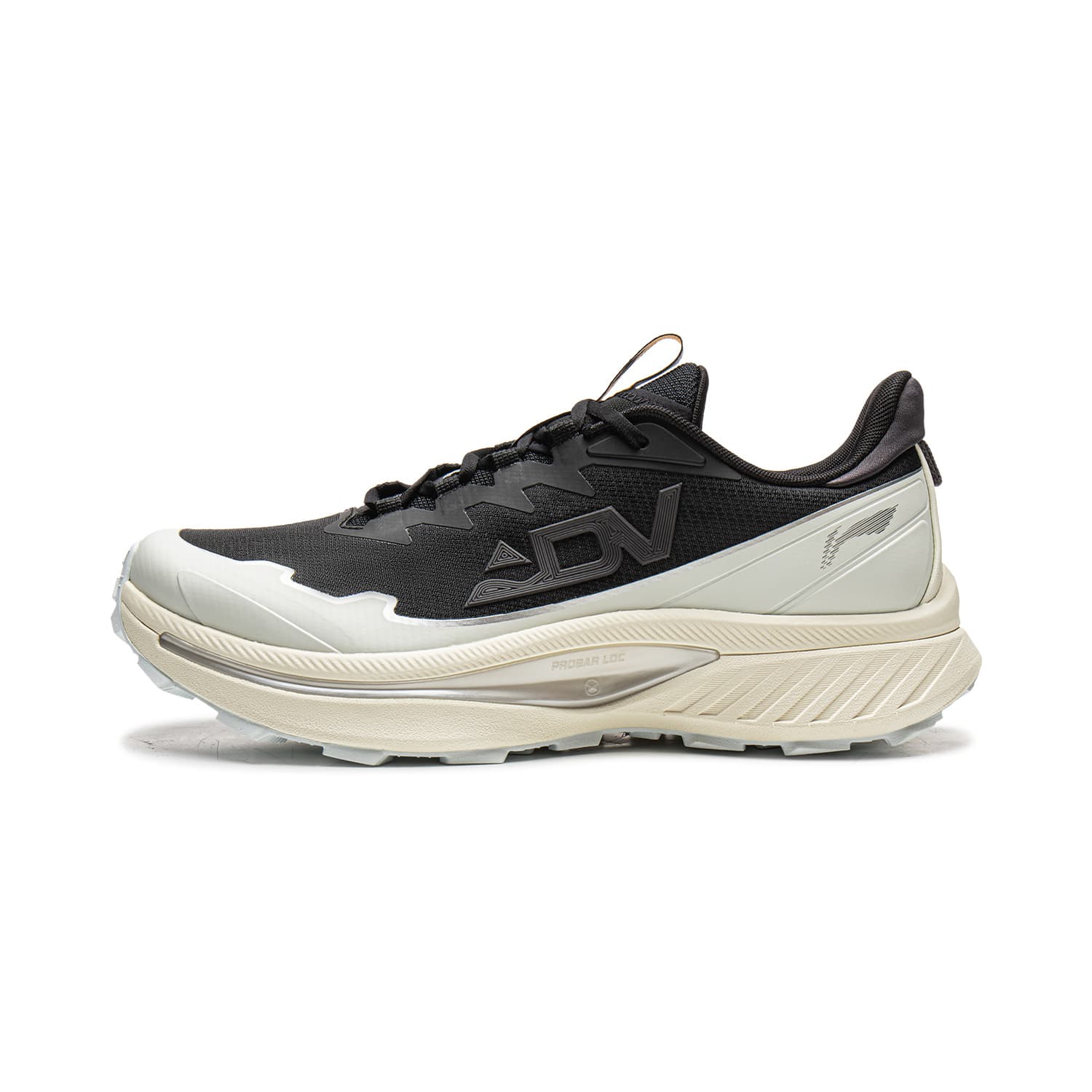Кроссовки для бега Li NING Chasing The Sky Low Top Trail Беговые кроссовки Мужские Черно-белые - изображение 1