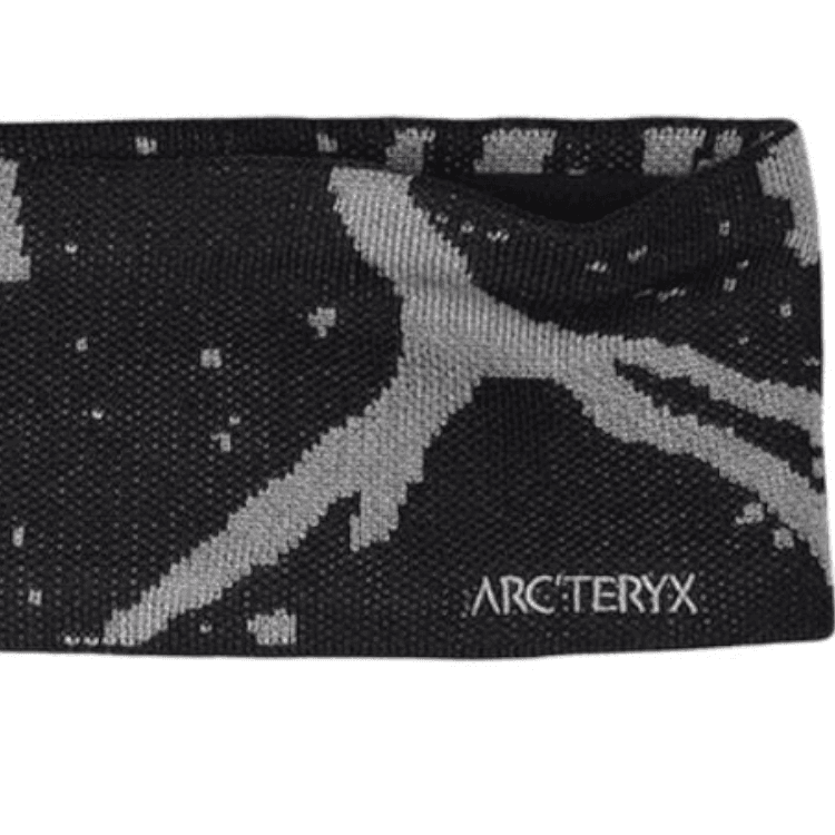 Повязка на голову Arcteryx Жаккардовая повязка для волос Унисекс Парный Черный - изображение 2