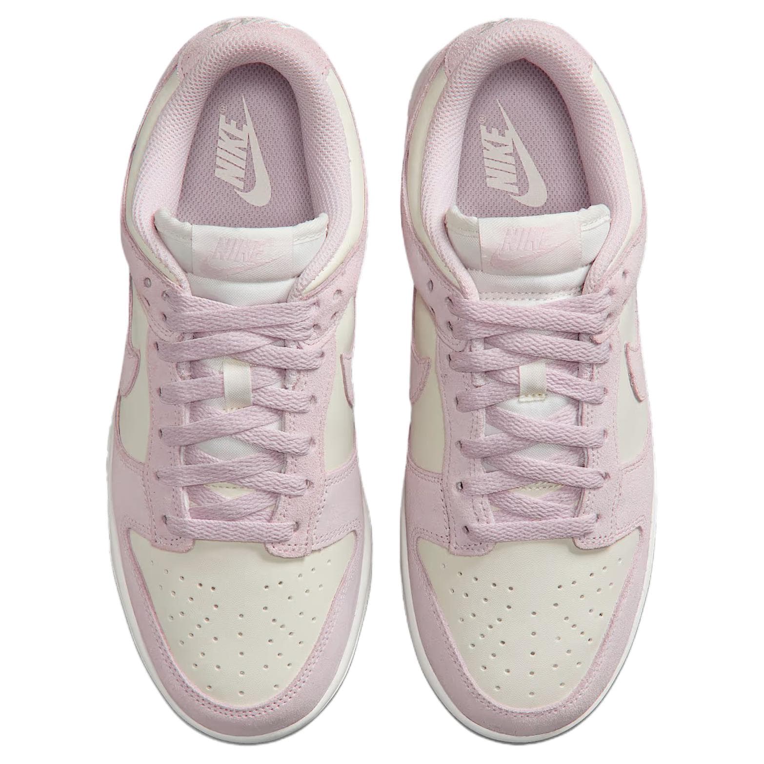 Кроссовки Nike Dunk Синтетическая кожа кожа амортизация низкий топ скейтборд обувь женский белый розовый - изображение 4